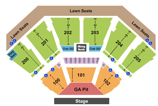 Square Garden Seating Chart Dead And Company